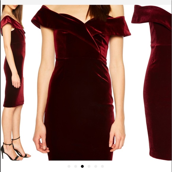 Bardot velvet dress - Picture 2 of 4